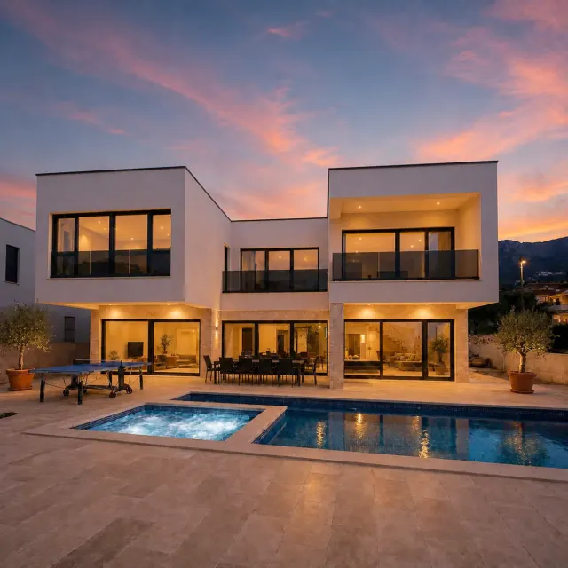 BookNoFees: Villa Just be Light · 5 recámaras · Piscina · Jacuzzi · 303 m² – Kaštel Stari
